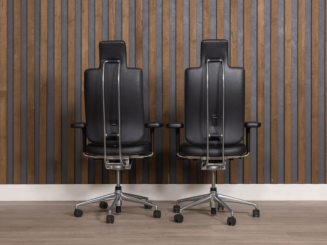 Кресло руководителя Vitra Headline Кожа Чёрный Швейцария (КДРЧ-300924)