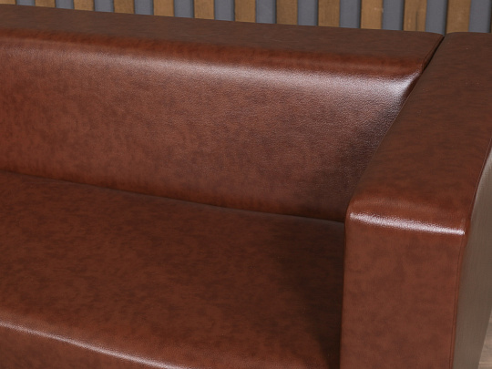 Диван СИТИ Искусственная кожа Коричневый Россия