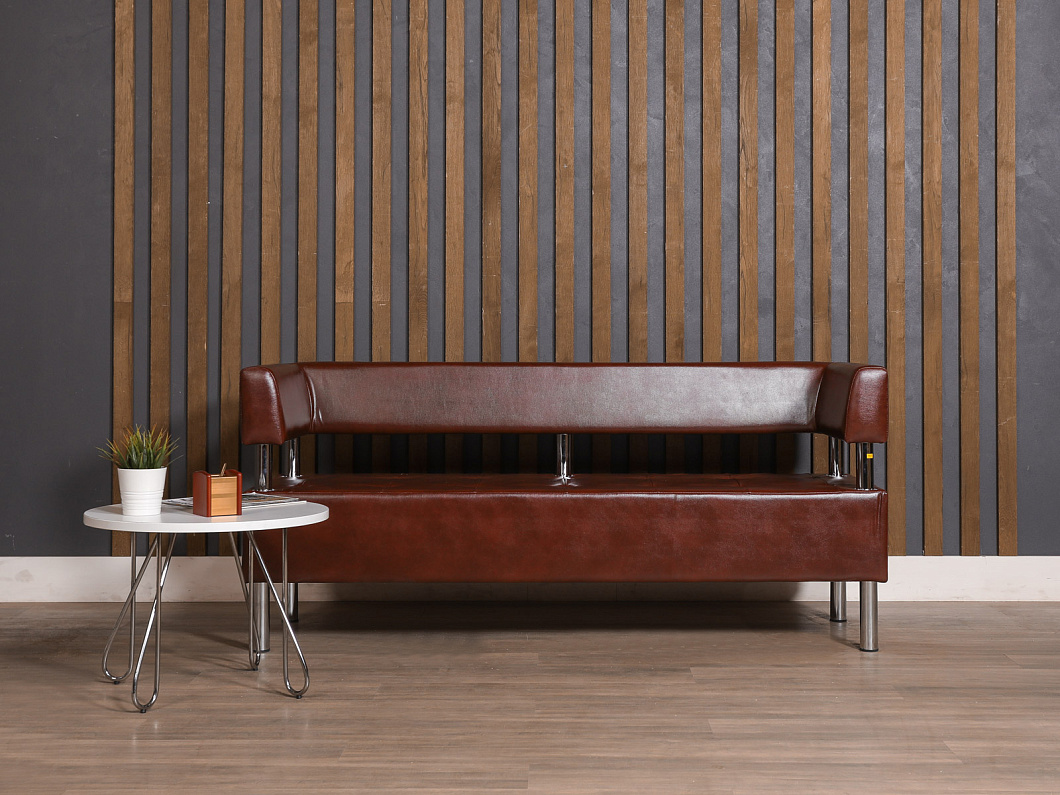 Диван САНТЬЯГО Искусственная кожа Коричневый Россия (ДЭКЧ2-СНТГ)