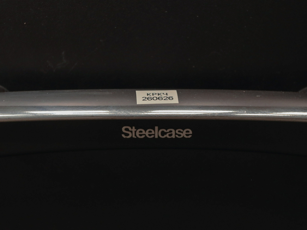 Кресло руководителя Steelcase Leap V2 Кожа Чёрный Франция (КРКЧ-260626)