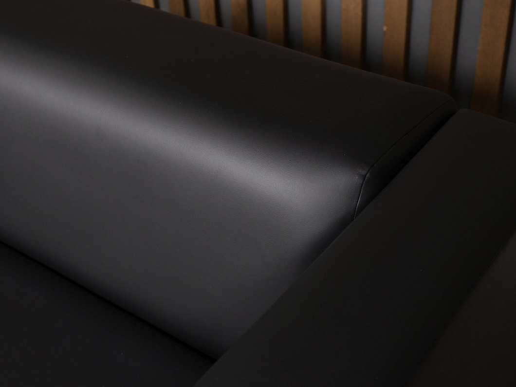 Диван СИТИ Искусственная кожа Чёрный Россия (ДЭЧ-СИТИ)