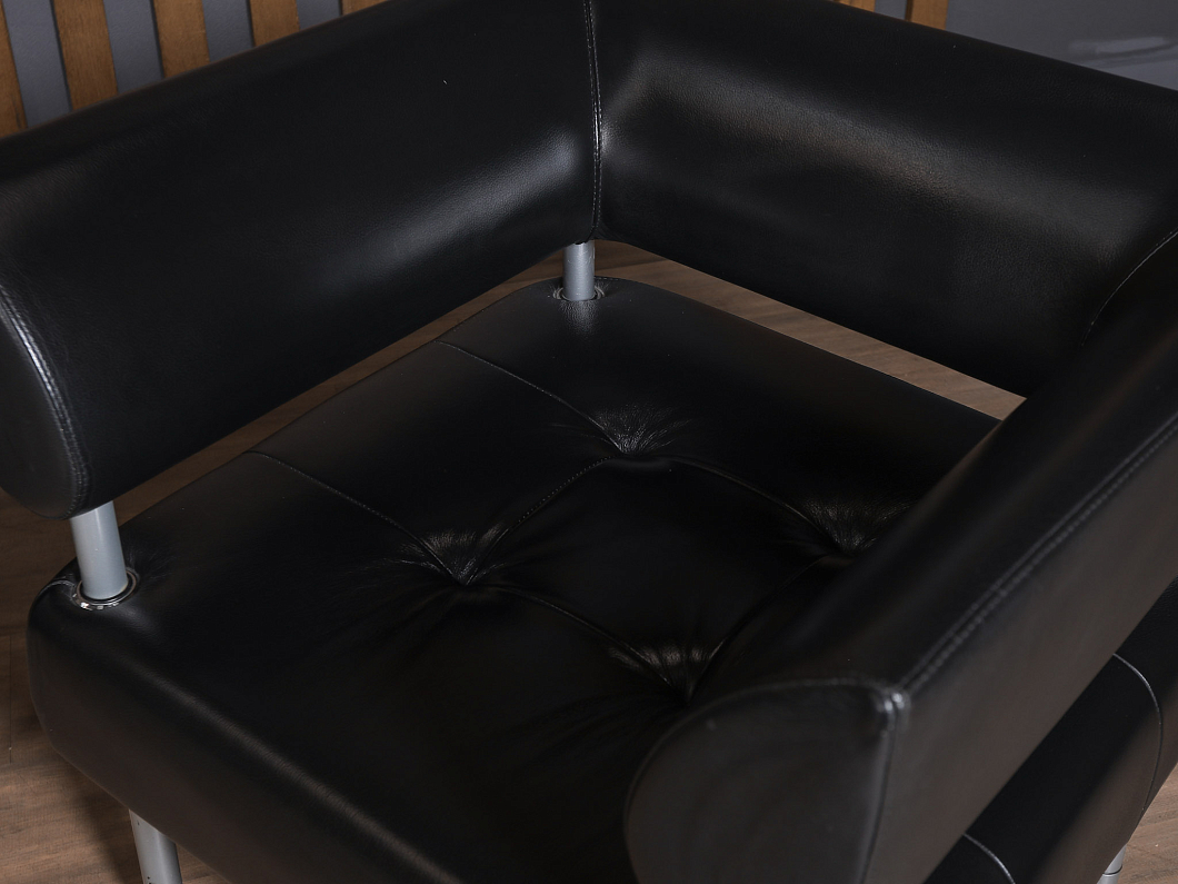 Диван SitLand Кожа Чёрный Италия (ДКЭЧ5-090725)